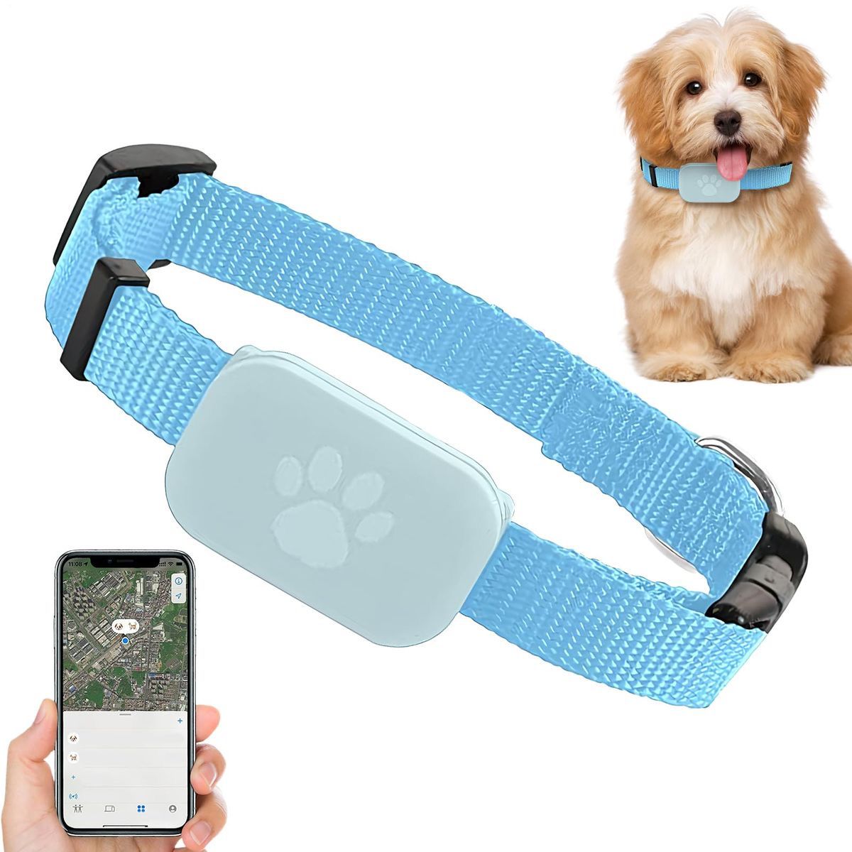 GPS Pet Tracker Collar for Dogs and Cats
